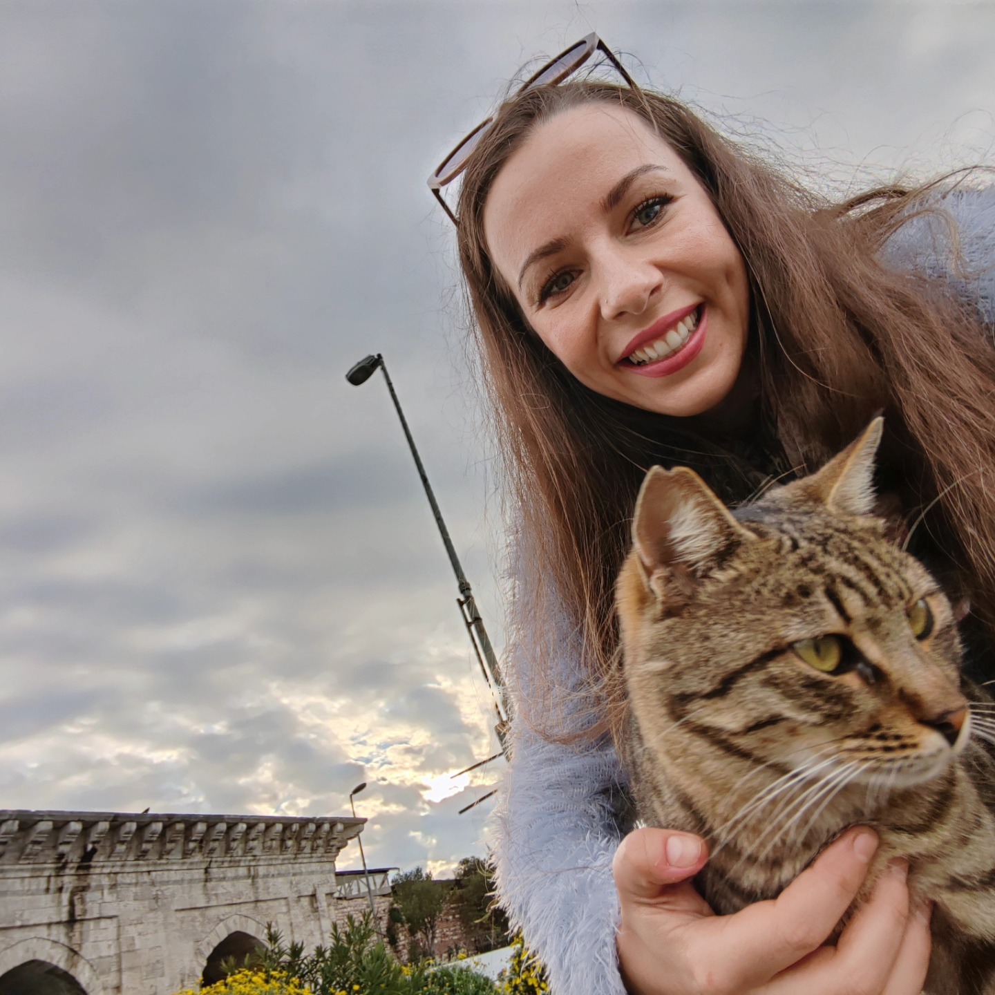 Koszika and a cat